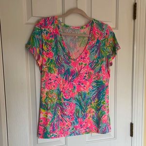 Lilly Pulitzer V Necktop NWOT